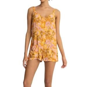 NEW RHYTHM. mahana floral playsuit in yellow
